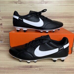 Nike Premier 3 FG Soccer Shoes Cleats Black White HM0265-002 Men's Size 8.5 New